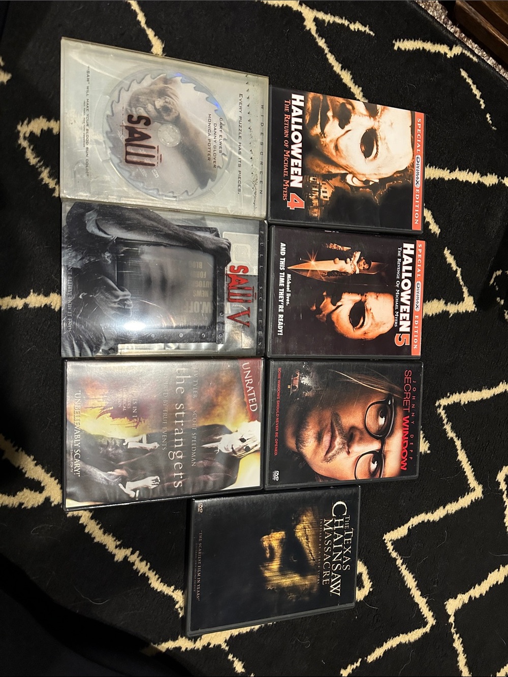 Mixed Horror DVD Lot - Saw, Halloween, Texas Chainsaw